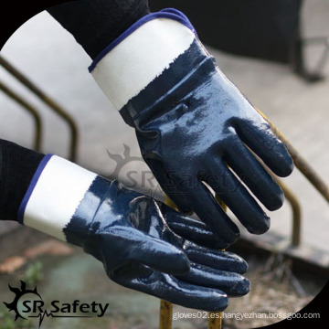 SRSAFETY 3 veces de inmersión nitrilo equipo de protección personal guantes de trabajo